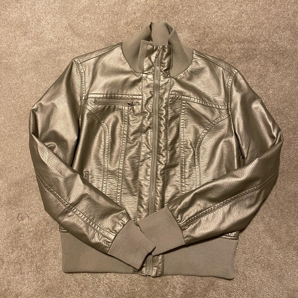 Faux-Leather Jacket